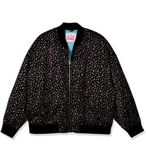 Floral satin Levi’s bomber jacket size XL